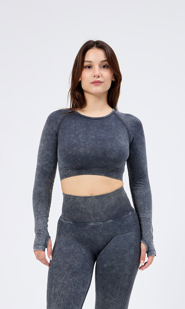 FLEX FORM GRAY SLEEVE TOP