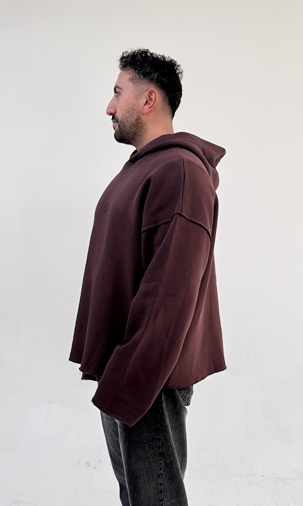 Burak kahve oversize kapsonlu copy