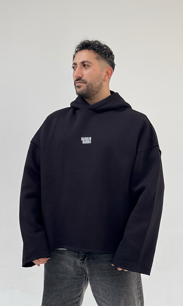 BLACK KAPÜŞONLU OVERSIZE SWEATSHIRT